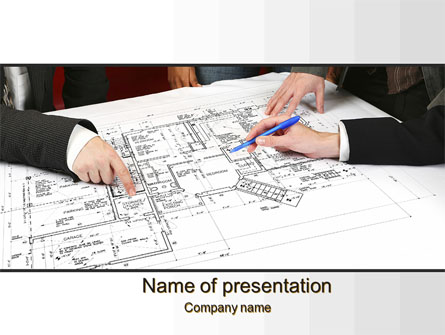 Construction Project Approvals Presentation Template, Master Slide