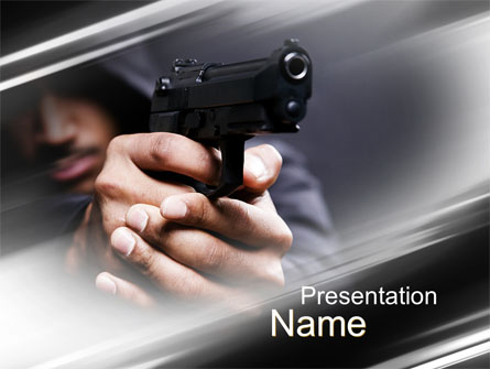 Gunman Presentation Template, Master Slide
