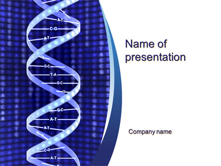 Strand of DNA Presentation Template, Master Slide