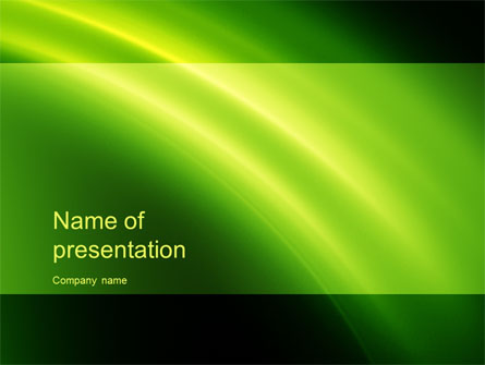 Green Arc Presentation Template, Master Slide