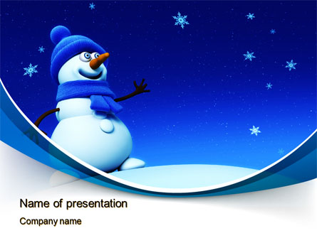 Jolly Snowman Presentation Template, Master Slide
