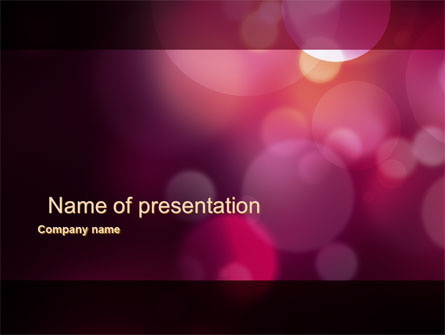 Purple Spots Presentation Template, Master Slide