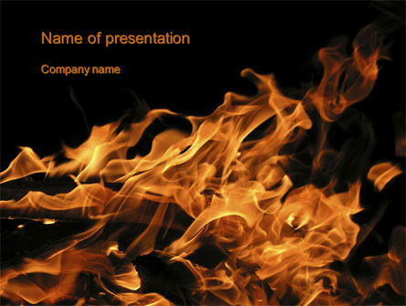 Flame Spurts Presentation Template, Master Slide