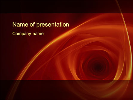 Red Whirlpool Presentation Template, Master Slide