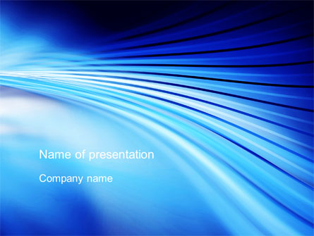 Stretched Blue Lines Presentation Template, Master Slide