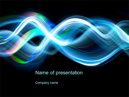 Sine Waves Presentation Template, Master Slide