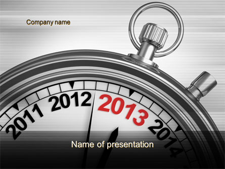 2013 Stopwatch Presentation Template, Master Slide