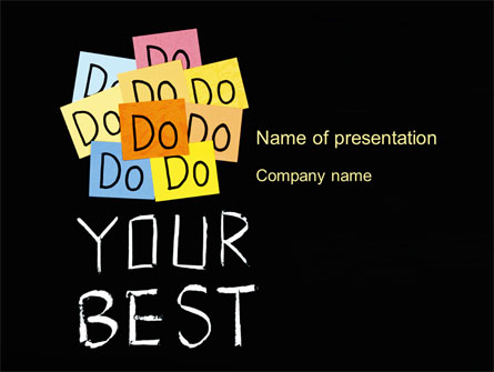 Do Your Best Presentation Template, Master Slide