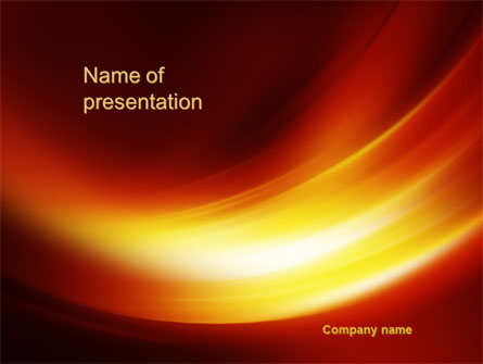 Orange Curves Presentation Template, Master Slide