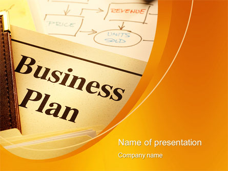 Business Plan Flowchart Presentation Template, Master Slide