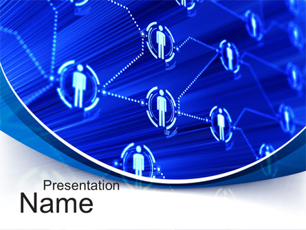 Social Network Concept Presentation Template, Master Slide