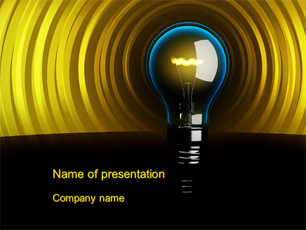 Incandescent Lighting Presentation Template, Master Slide