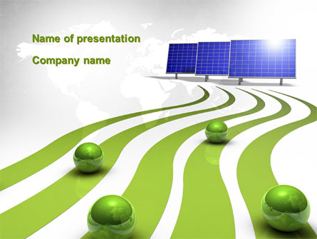 Green Energy Generation Presentation Template, Master Slide