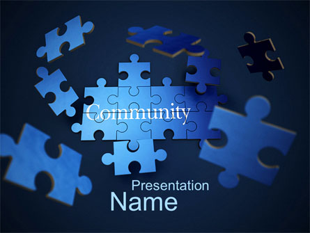Building Community Presentation Template, Master Slide