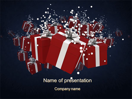 Gift Boxes Presentation Template, Master Slide