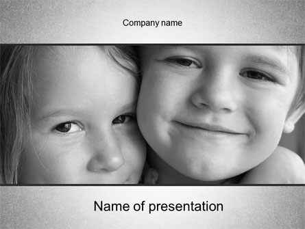 Brother Sister Love Presentation Template, Master Slide