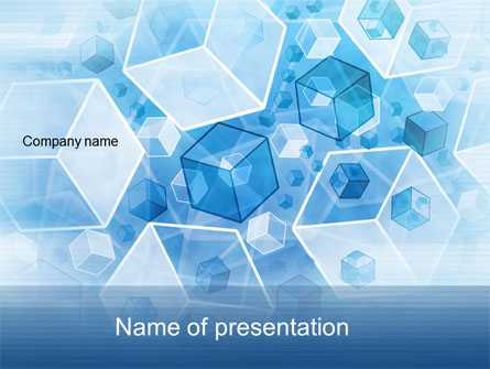 Cubes Pattern Presentation Template, Master Slide