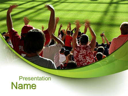 Football Fans Presentation Template, Master Slide