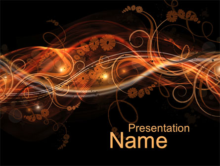 Fire Flowers Presentation Template, Master Slide