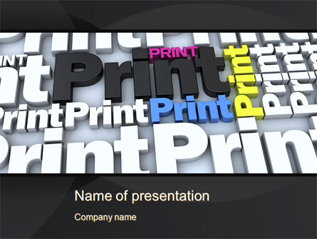Print Presentation Template, Master Slide