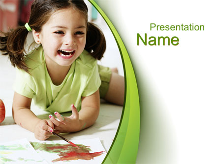 Young Artist Presentation Template, Master Slide