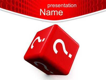 Question Cube Presentation Template, Master Slide