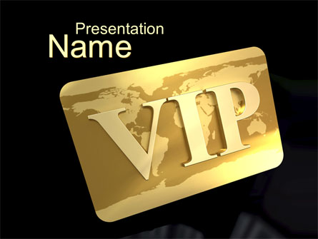 VIP Card Presentation Template, Master Slide