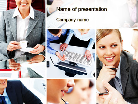 Work for a Company Presentation Template, Master Slide