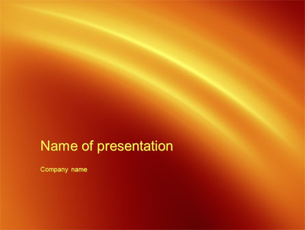 Orange Background Presentation Template, Master Slide