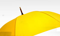 Yellow Umbrella Presentation Template