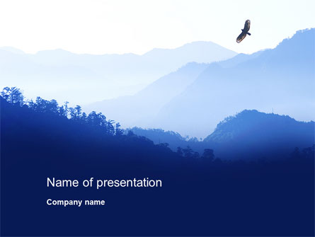 Mountain Silhouettes Presentation Template, Master Slide