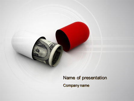 Money Pill Presentation Template, Master Slide