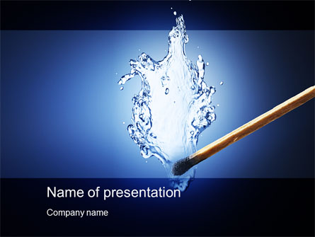 Water Match Presentation Template, Master Slide