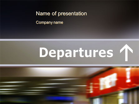 Departures Presentation Template, Master Slide