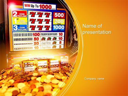 Gambling Presentation Template, Master Slide