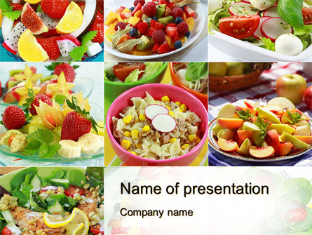 Salads Presentation Template, Master Slide