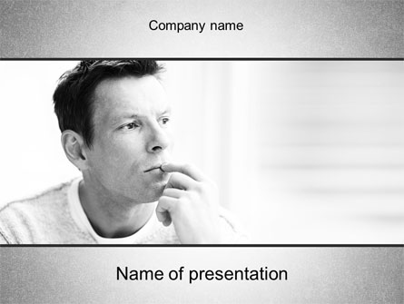 Thinking Man Presentation Template, Master Slide