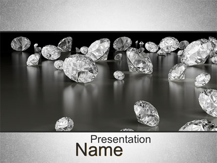 Sprinkle of Diamonds Presentation Template, Master Slide