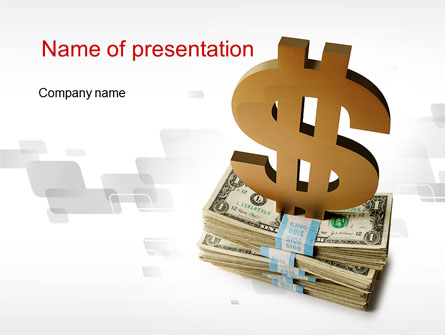 Dollar Pedestal Presentation Template, Master Slide