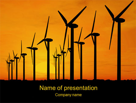 Wind Generators Presentation Template, Master Slide
