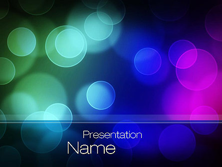 Colored Light Spots Presentation Template, Master Slide