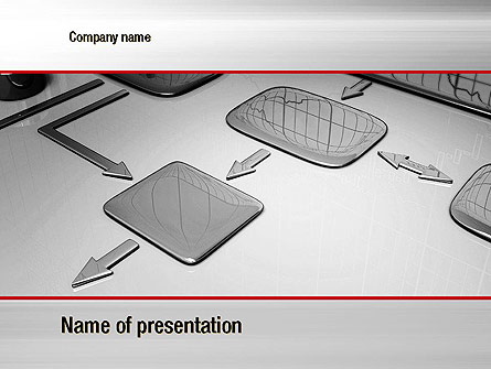 Liquid Flowchart Presentation Template, Master Slide