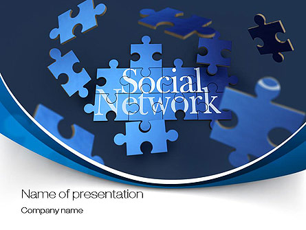 Building Social Network Presentation Template, Master Slide