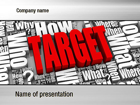 Target Market Presentation Template, Master Slide
