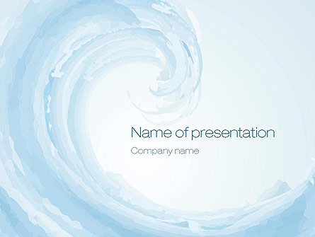 Pastel Blue Wave Presentation Template, Master Slide
