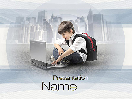 Computer Education Presentation Template, Master Slide