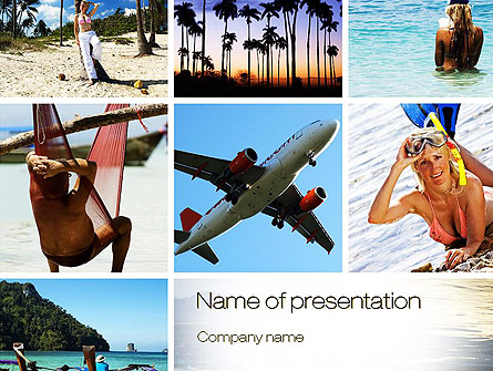 Vacation Collage Presentation Template, Master Slide