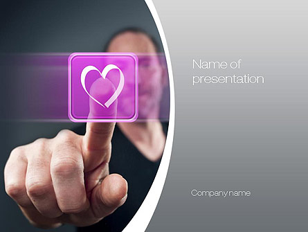 Virtual Love Presentation Template, Master Slide