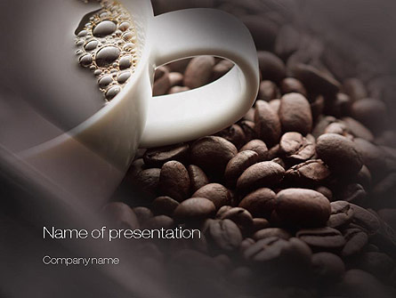Coffee Beans Presentation Template, Master Slide