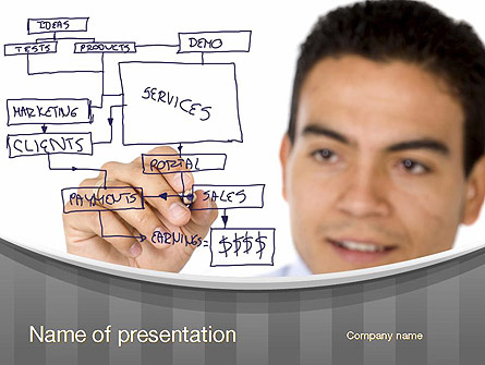 Drawing a Business Plan Presentation Template, Master Slide